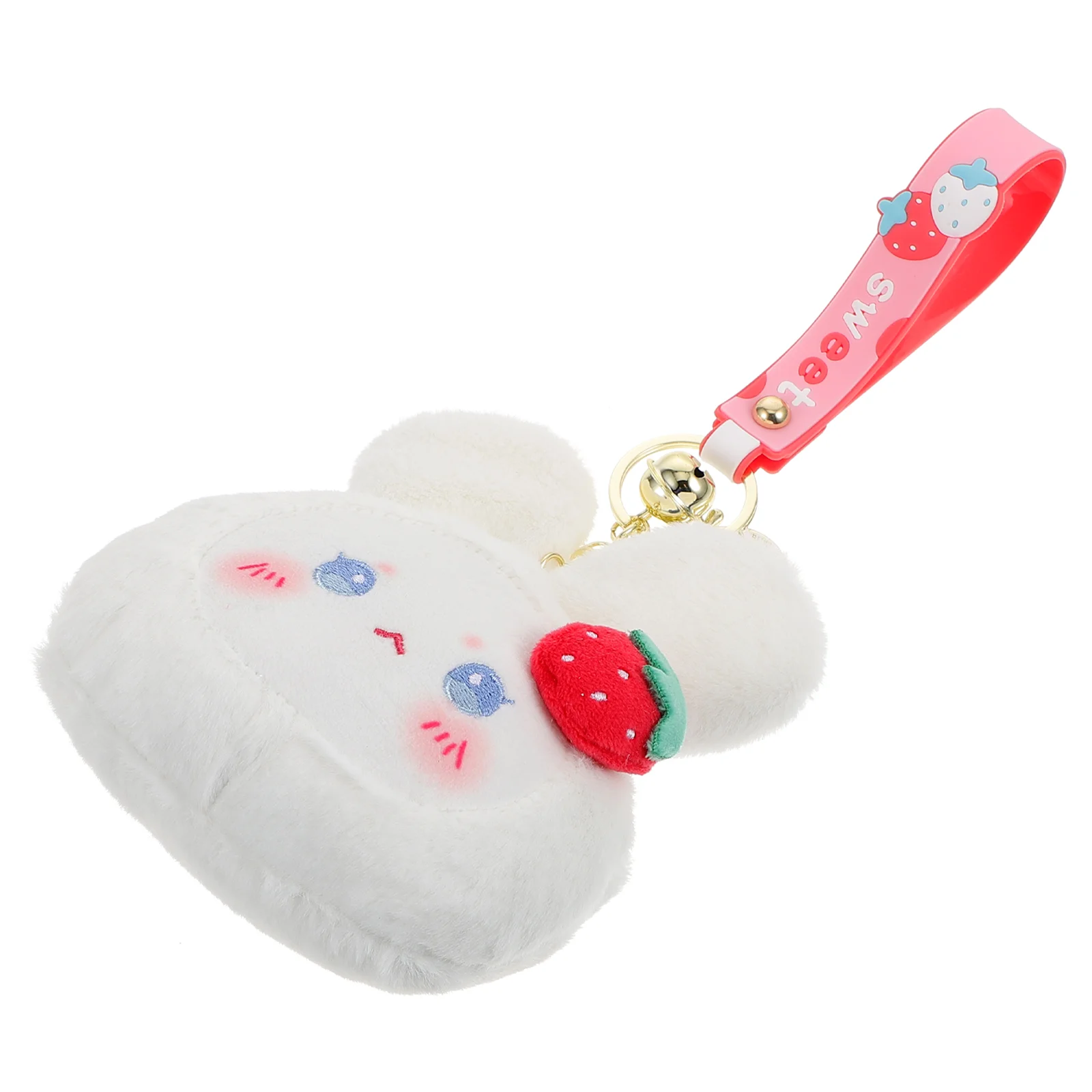 

1pc Adorable Plush Coin Purse Decorative Coin Pouch Key Ring Keyring Pendant