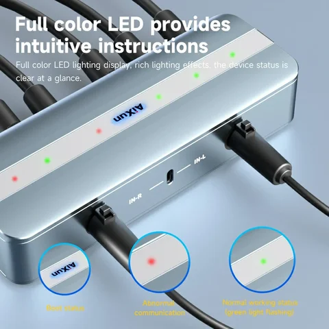 Умная док-станция AIXUN EB01, двухканальный, двухканальный вход, порт «шесть в два концентратора» для ремонта телефонов и док-станции для микропайки