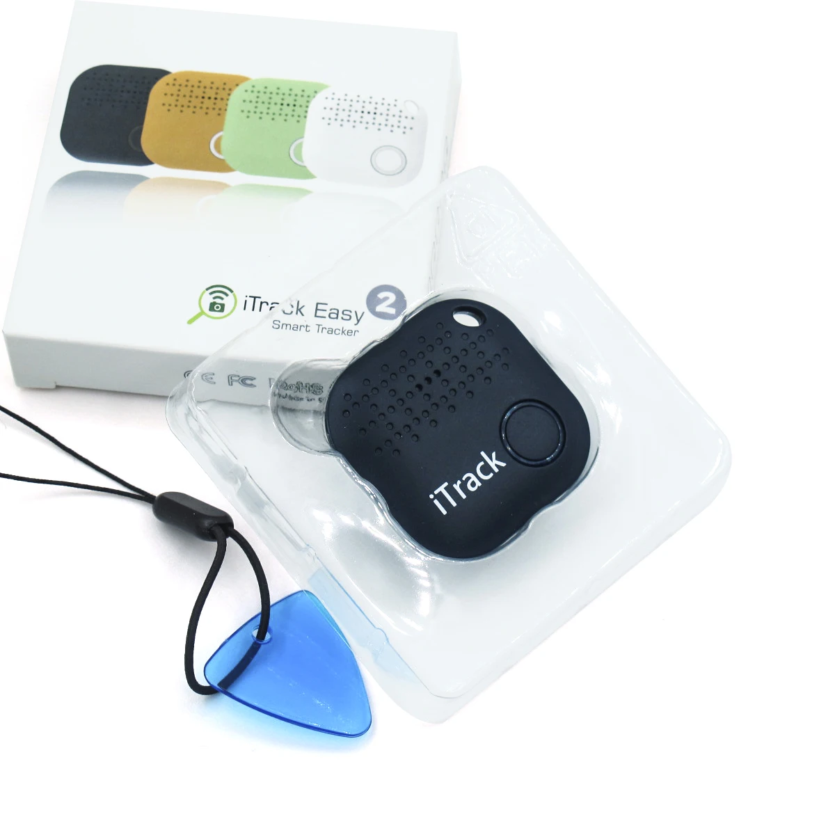 

Black Wireless Bluetooth 5.0 Anti-lost Smart Tracker For Kids Pets Portable Smart Key Finder 98db Pet Tracker