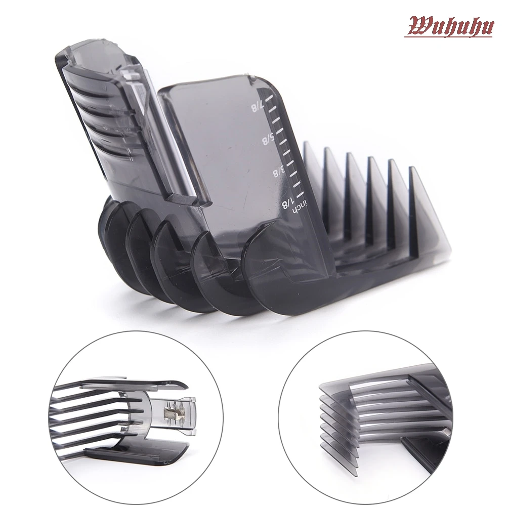 

1PCS Black Hair Clippers Beard Trimmer Comb Attachment For Philips QC5130 QC5105 QC5115 QC5120 QC5125 QC5135