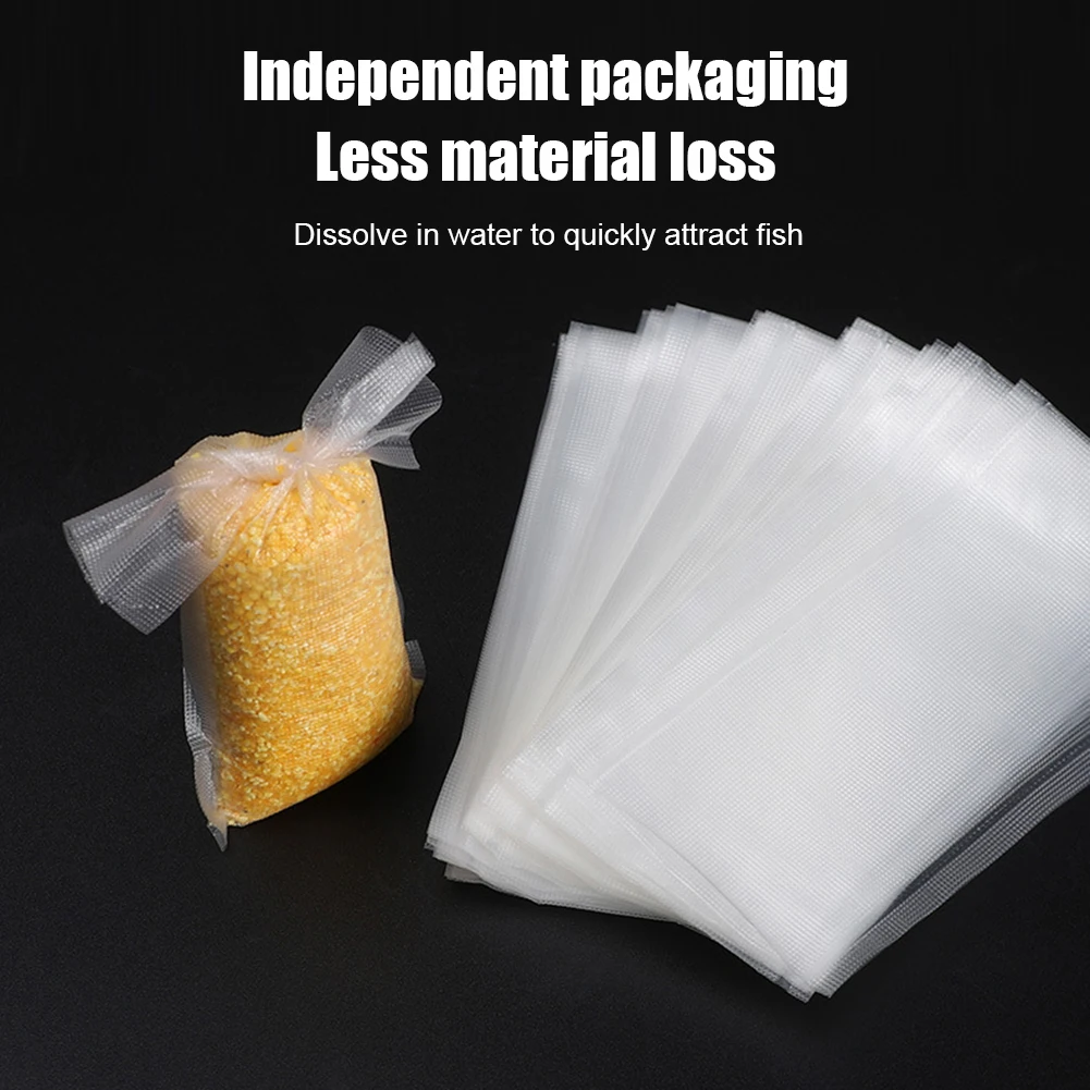 

50pcs/set PVA Carp Fishing Bag Fast Water Soluble Bait Bag Environmental Fishing Feeder Bait Bag Carp Fishing Tackle Accessories