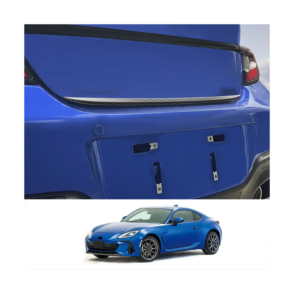 

Car Carbon Fiber Trunk Decoration Trunk Automotive Exterior Decoration Accessories for Subaru Brz Zd8 2021-2023
