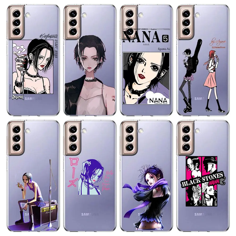

Anime Nana Osaki Anime Phone Case For Samsung Galaxy S20 FE S21 S22 Ultra 5G S10 Lite S10e S9 Plus Clear TPU Cover Coque Shell