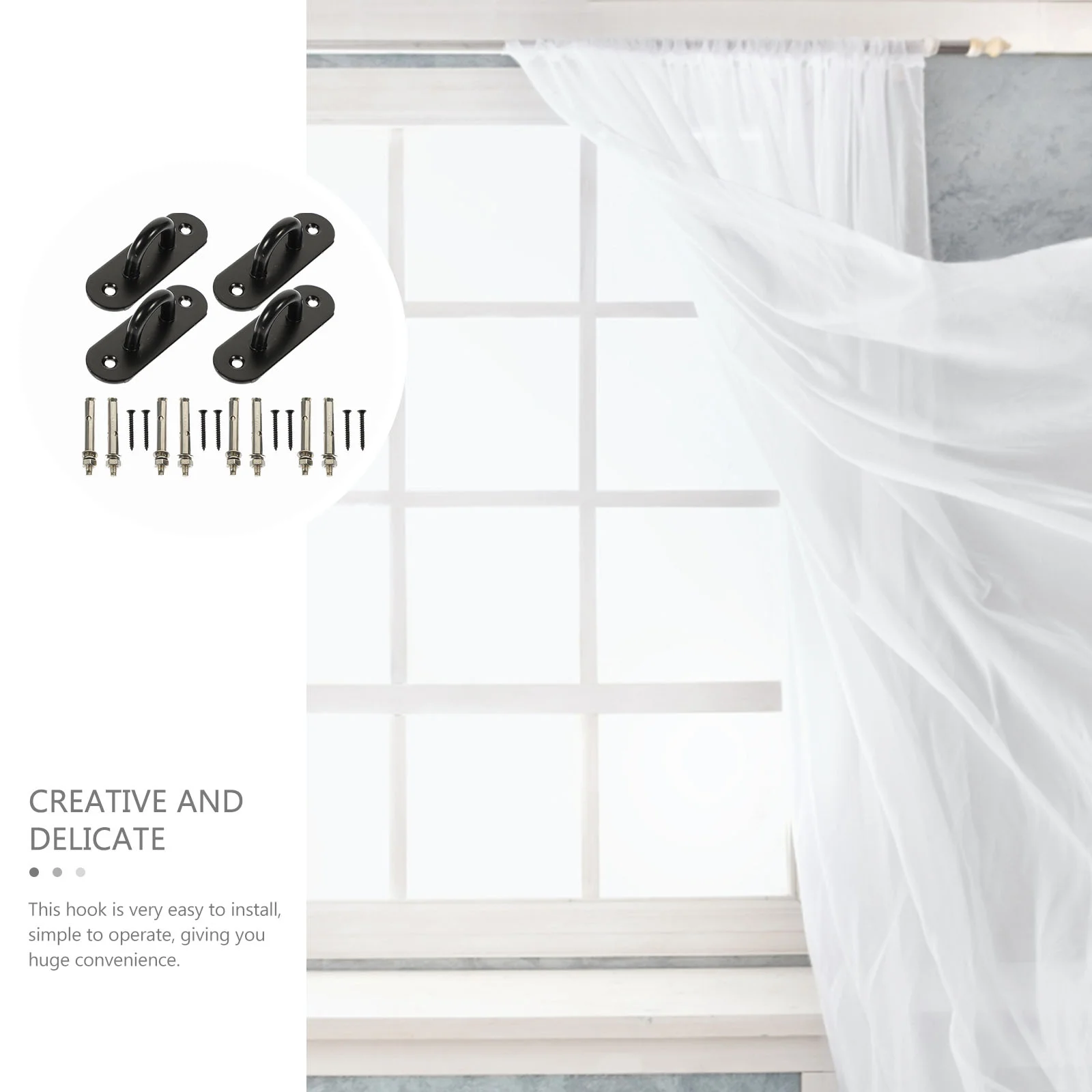 1 компл. гамак качели занавески крючки для тяжелых растений износостойкий