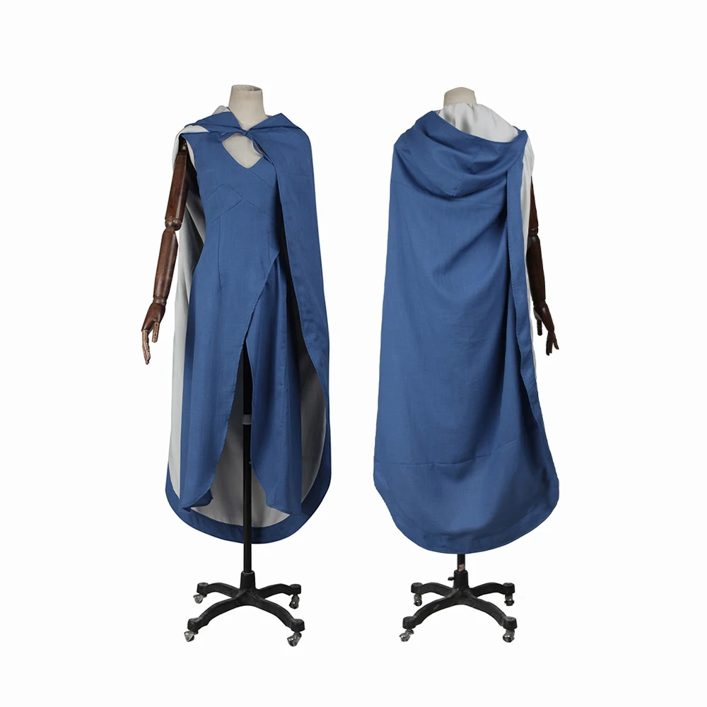 Костюм Дейенерис для косплея из сериала женщин сексуальное фантазийное синее