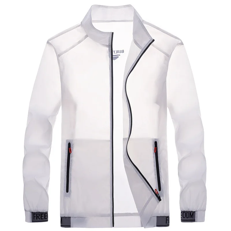 

Hood Ultra-light 2022 Thin Sunscreen Coat Shiny Jacket Fashion Jacket Zipper Men's Casual Windbreaker Bomber Packable Summer
