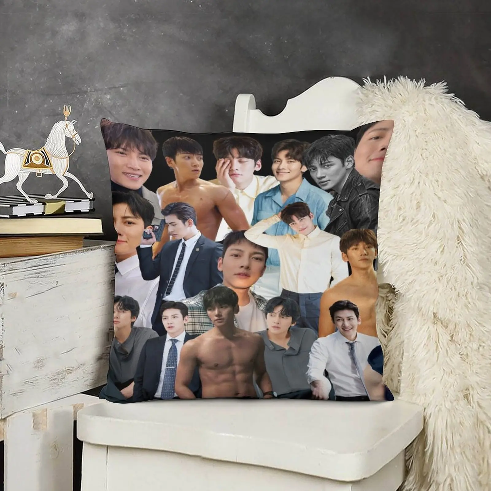 Ji Chang-wook Декоративные диванные подушки для фотоколлажа