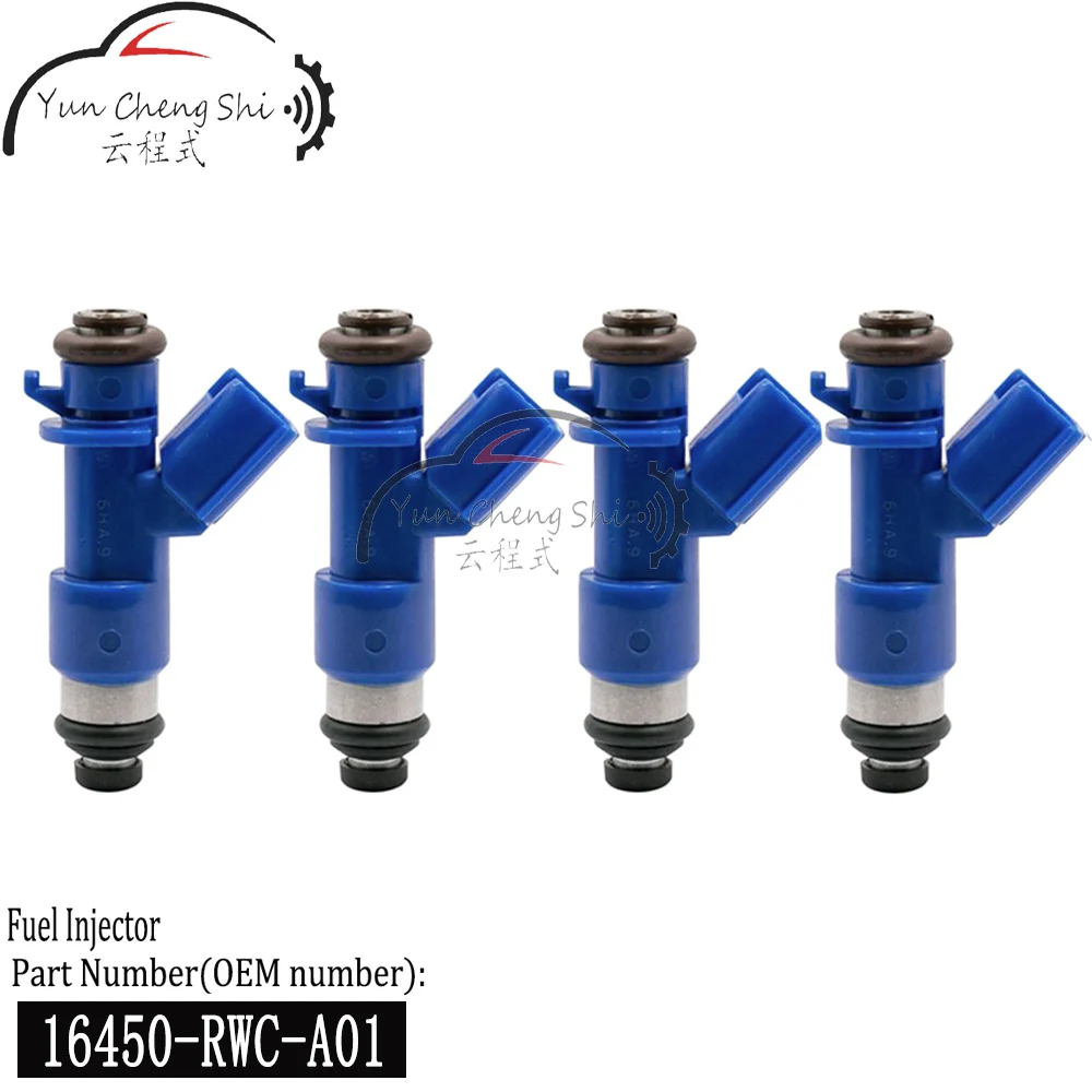 

Инжектор 16450-RWC-A01 410CC для Acura Honda Civic RDX Integra RSX K20 K24 B16 B18, 4 шт./комплект