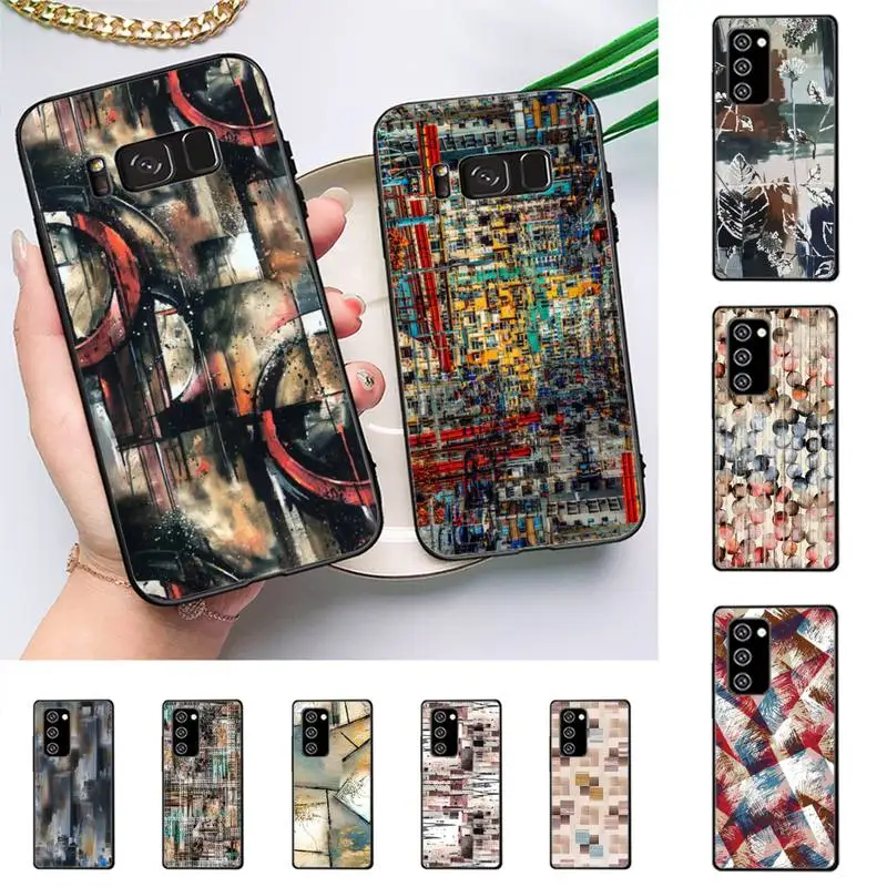 

Art Abstract Geometry Phone Case for Redmi 8 9 9A for Samsung J5 J6 Note9 for Huawei NOVA3E Mate20lite cover