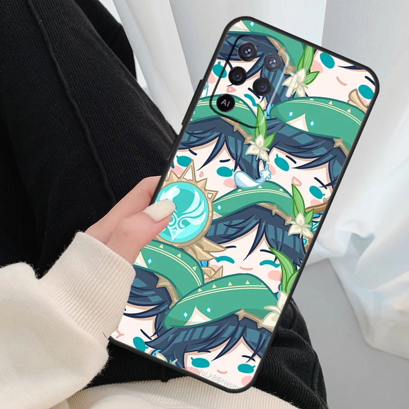 Ударная игра Genshin для OPPO Find X3 X5 Pro A5 A9 A31 A53 A15 A16 A52 A72 A83 A91 A93 A94 A54 A74 A53S