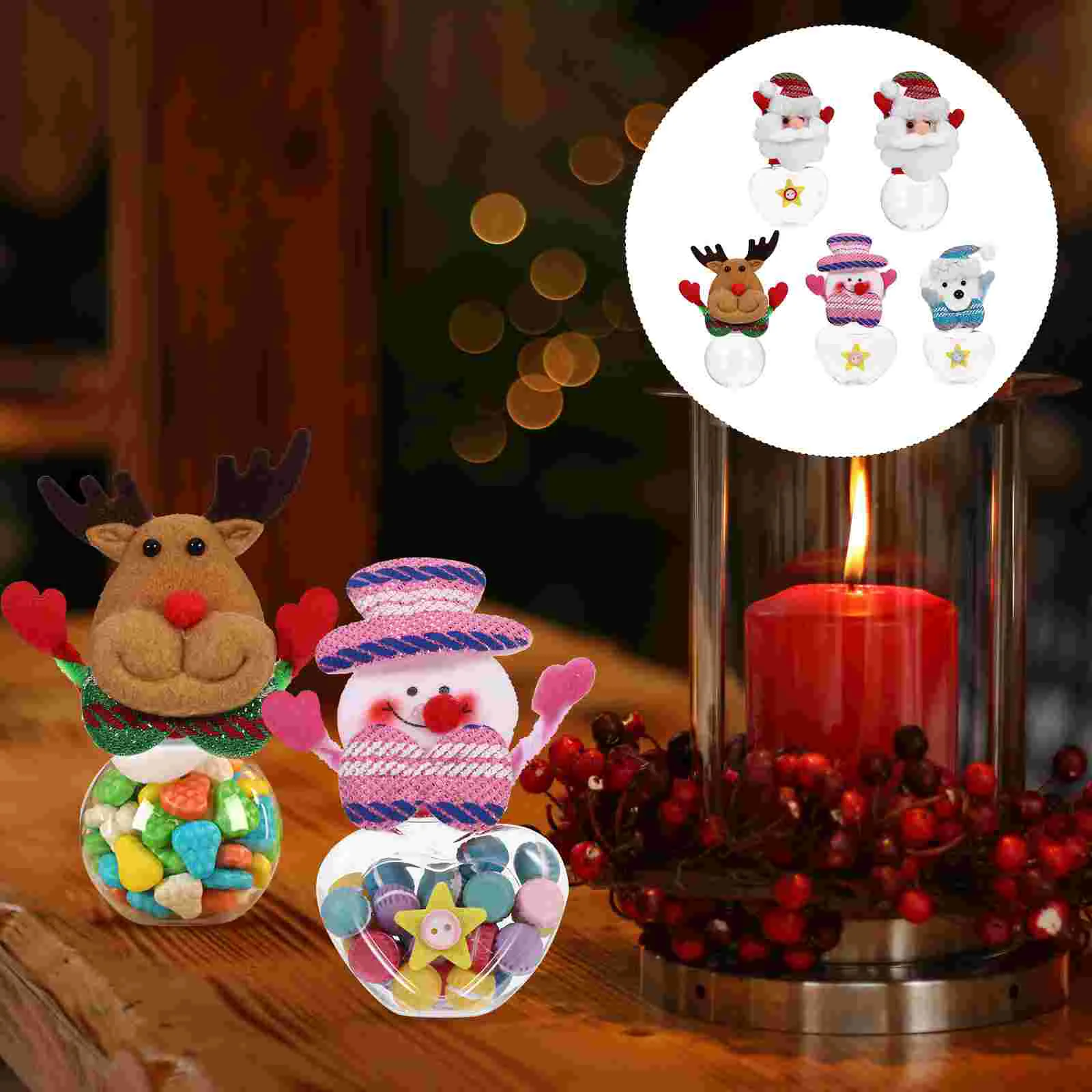 

5 Candy Container Decorative Cartoon Party Supplies Treat Box for Children