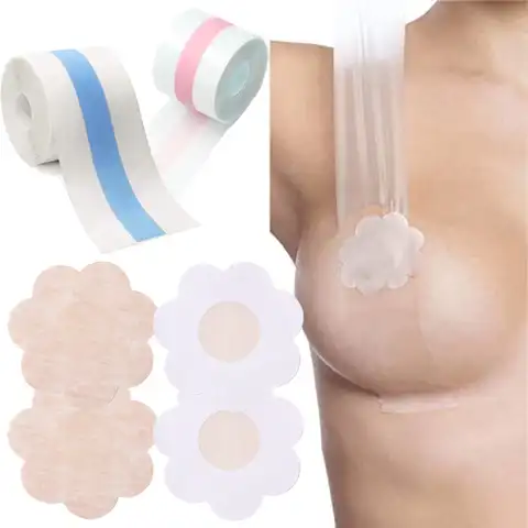 Transparent Breast Lift Tape Fashion Body Boob Push Up Bob Tape Invisible Non-woven Tapes for Breast and Women Dress or Clothes