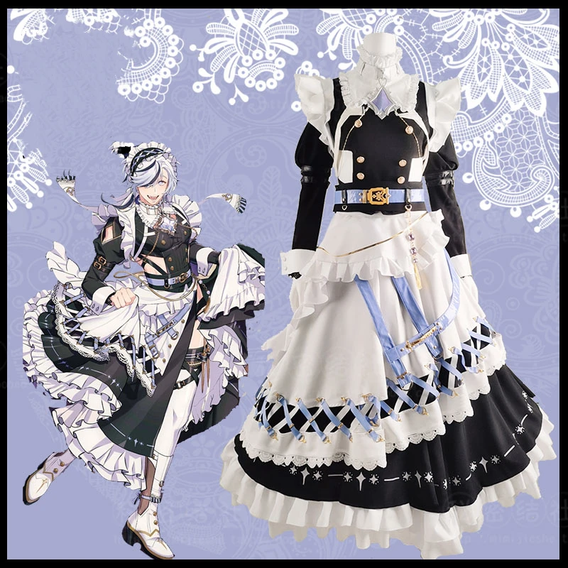 

Anime Game Nu: Carnival Shugo Chara Blade Fighting Maid Uniform Dress Role Play S-XXL Cosplay Costume Women Halloween 2023 New