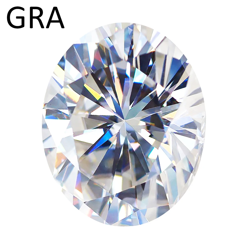 

Алмаз с муассанитом и драгоценными камнями, от 0,5ct до 8ct D VVS1 овальной формы, отличный Алмазный тестер для вырезания с сертификатом GRA