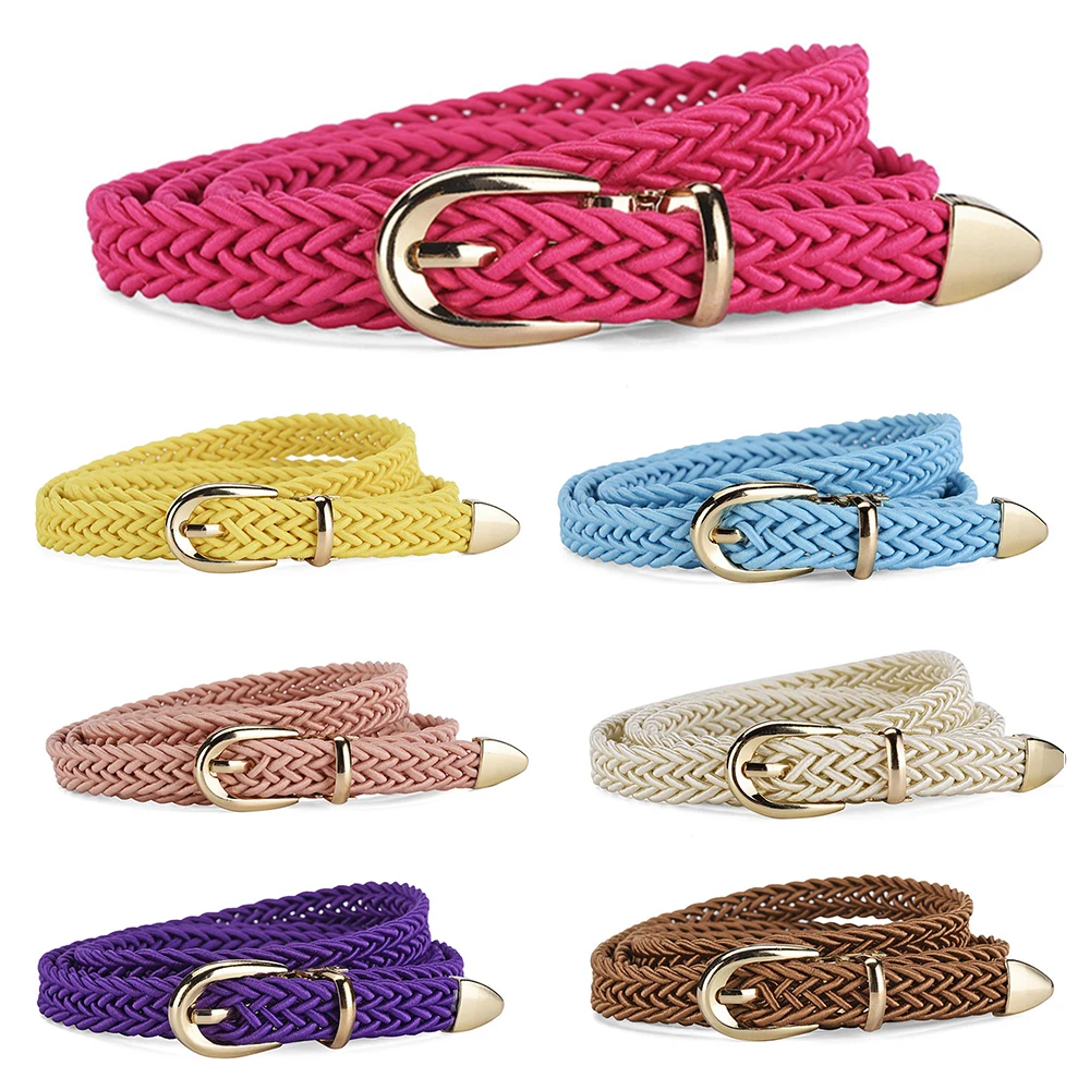 Ремень плетеный женский