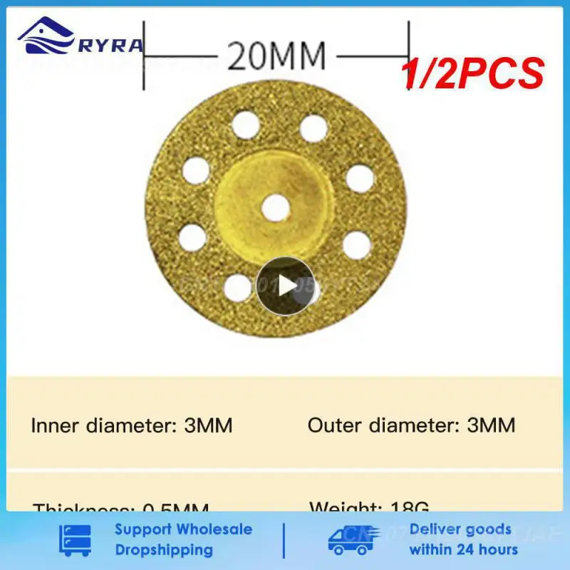 

1/2PCS Cutting Wheel Saw Blades Cut Off Discs Glass ceramic Connecting Shank For Dremel Drill Fit Rotary Tool