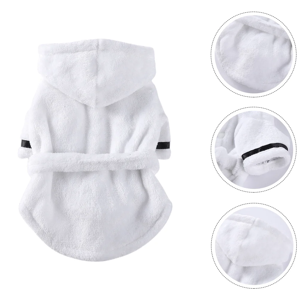 

Water Absorbent Washable Comfortable Household Puppy Bath Clothes Pet Bathrobe Robe For Dog Supple Dog Bathrobe for Home Dogs