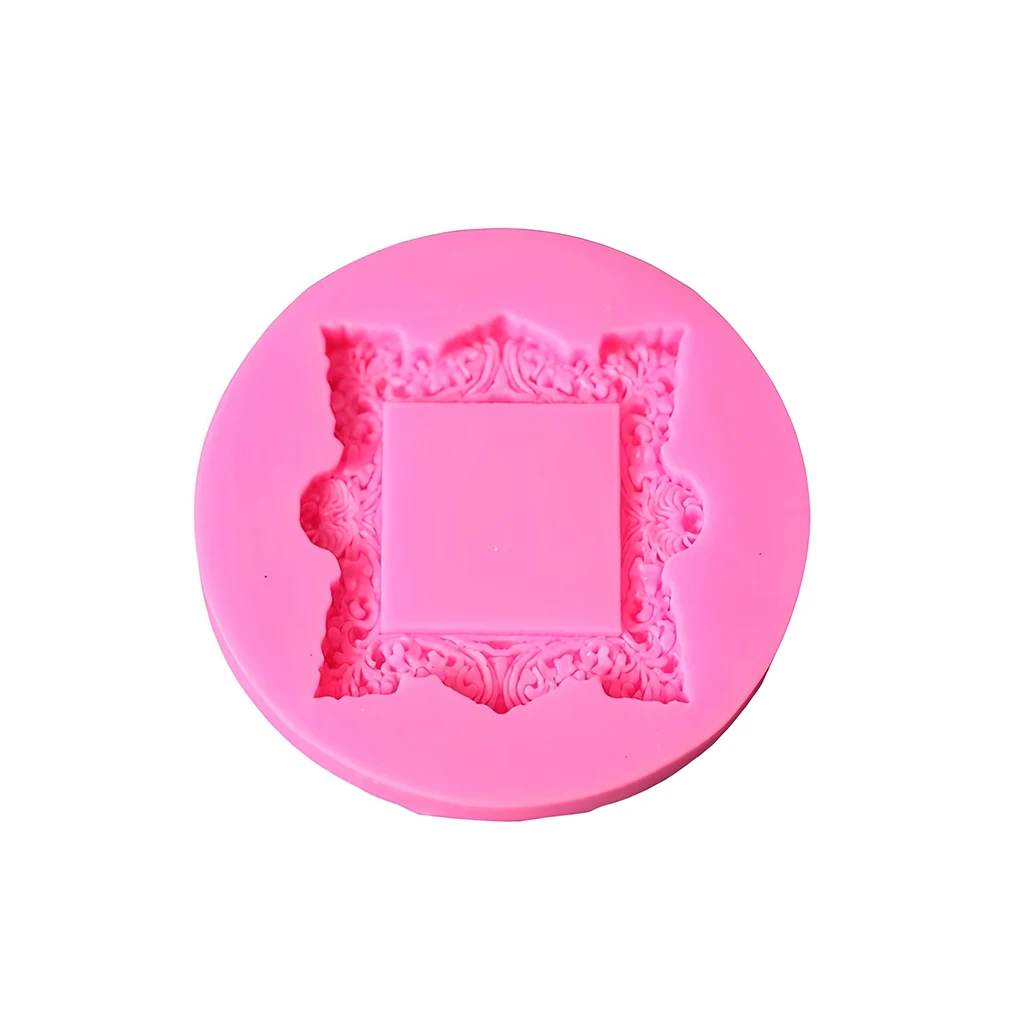 

Silicone Mold Photo Frame Shape Home Hotel Dining Chocolate Muffin Mould Wedding Party Homemade Dessert Decorating