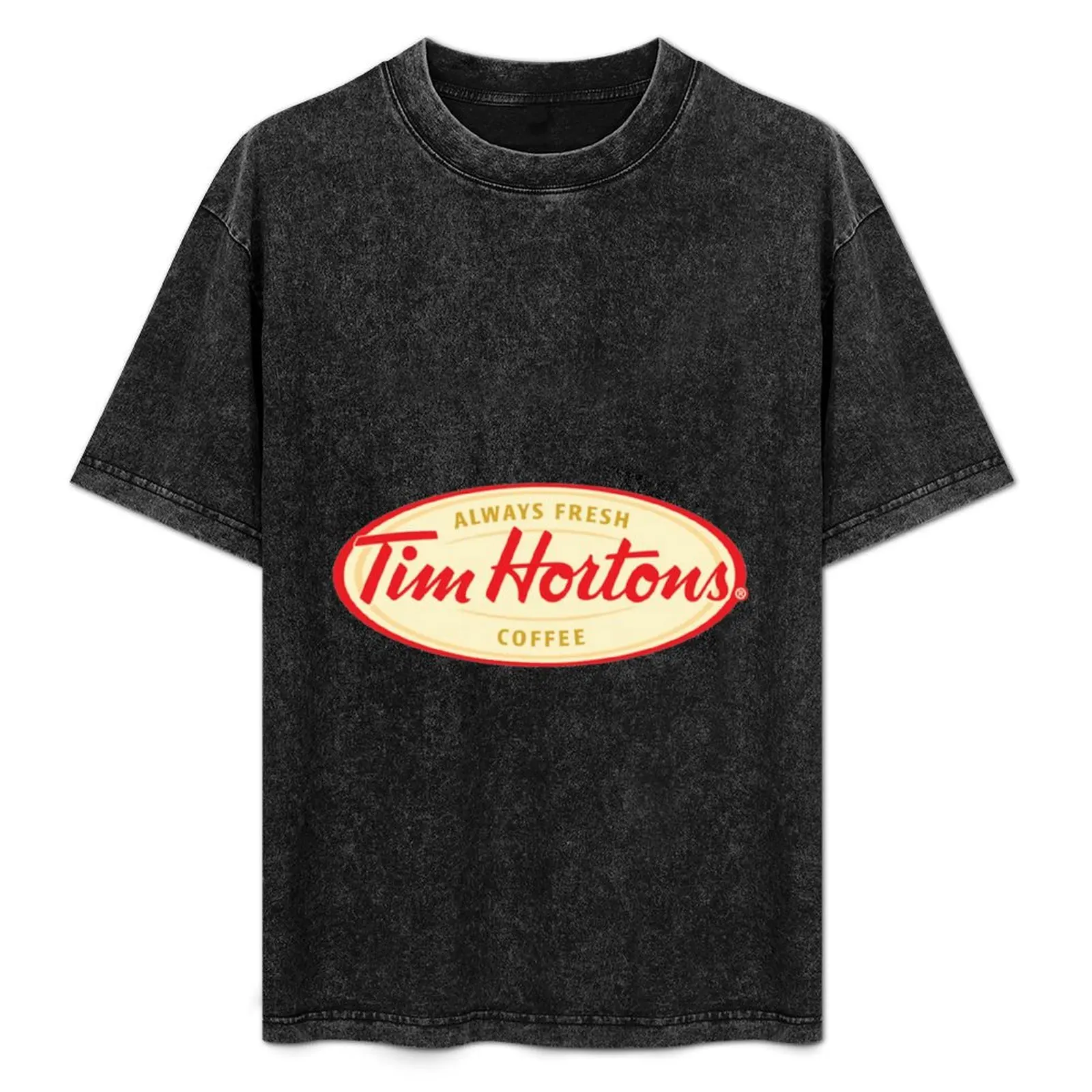 Мужская футболка Tim Hortons черная хлопок