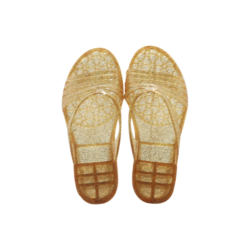 Сандалии женские на танкетке Босоножки с открытым носком прозрачная пляжная