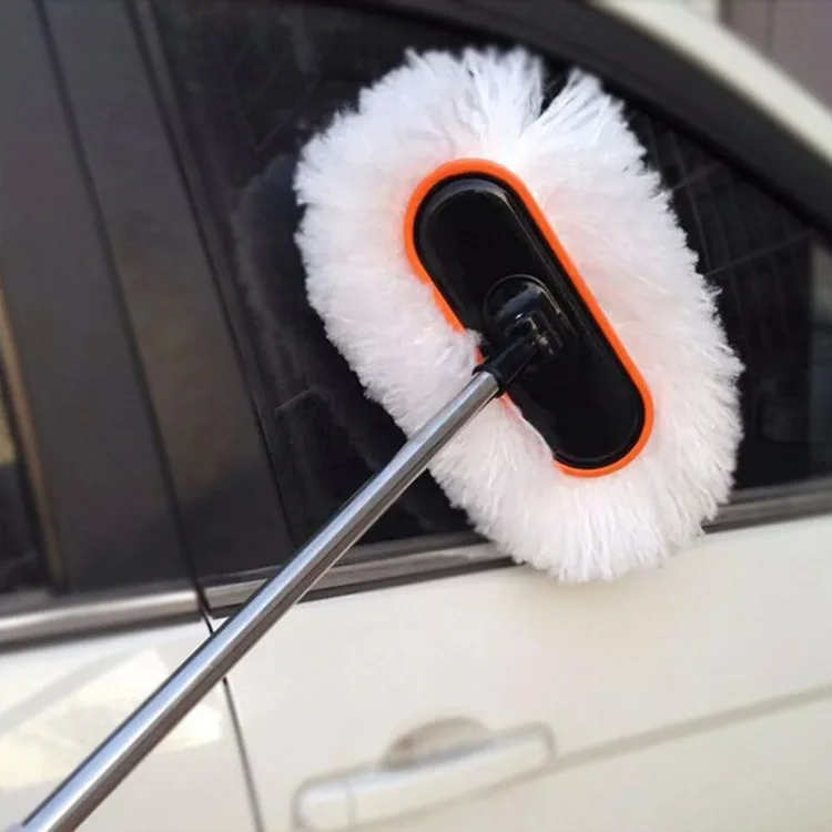 

Car Cleaning Brush Telescoping Long Handle Cleaning Mop Chenille Broom Wash Brush Auto Accessories