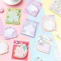 anime sanrio note book hello kittys my melody cinnamoroll accessories cute beauty cartoon note paper message toys for girls gift