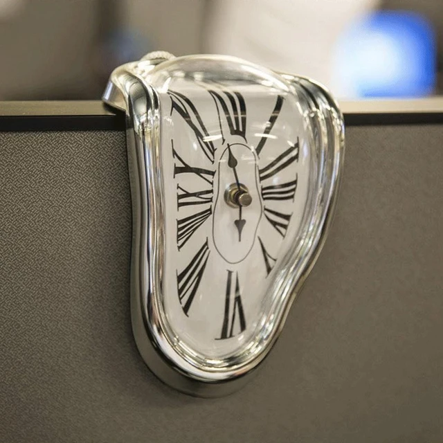 Unique Surrealist Salvador Dali Style Shelf Clock 2