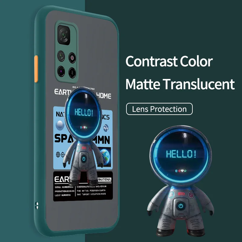

Shockproof Armor Case for Xiaomi Redmi Note 11S 5G Note 11T 2 3 Poco M4 Pro Note 11E 11 Pro Plus India Cute Astronaut