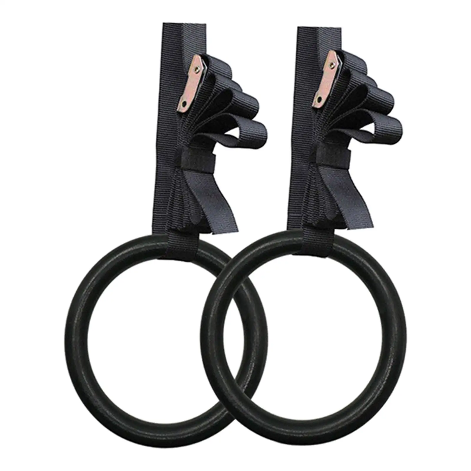 

2Pcs Gymnastic Ring with Straps Heavy Duty Portable Unisex for Strength Training