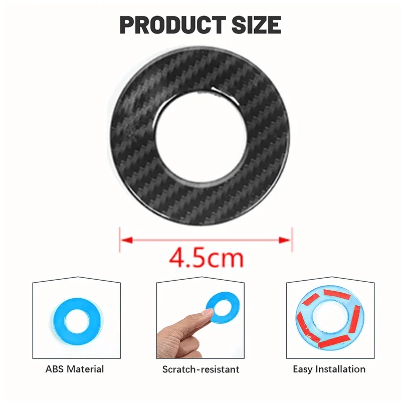 

Кнопка запуска и остановки автомобиля, ручка переключателя, декоративное кольцо, чехол для Jeep Wrangler JL Gladiator JT 2018-2025, аксессуар для интерьера