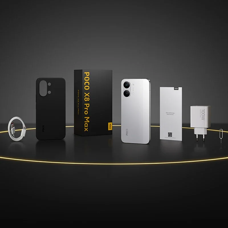 Смартфон Xiaomi POCO X8 Pro Max Global Version с аккумулятором 8500 мАч, 6,83-дюймовым AMOLED-дисплеем 1.5K 120 Гц Ultra-Bright и процессором Dimensity 9500s (art.: 3920da07886dc) - 3920da07886dc