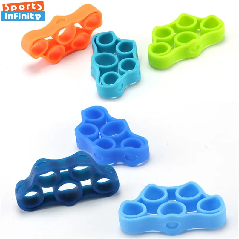 

1pc Gel Hand Gripper Silicone Finger Expander Exercise Hand Grip Wrist Strength Trainer Finger Exerciser for Guitar Piano Stroke
