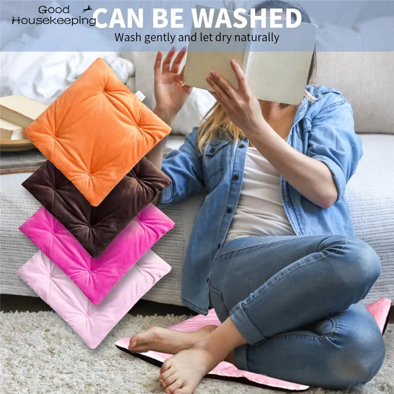 

Осенне-зимняя теплая подушка с подогревом USB для автомобильного офисного кресла, Подогреваемая подушка для дома, подушка с подогревом для в...