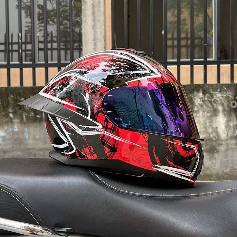 DOT Moto анфас мотоциклетные шлемы гоночный шлем двойной козырек для мотокросса