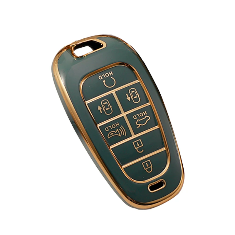 

4 5 7 кнопок автомобильный брелок для ключей чехол для Hyundai Sonata Nexo DN8 Santa Fe TM Tucson NX4 Staria Ioniq оболочка держатель 2020 2021 2022