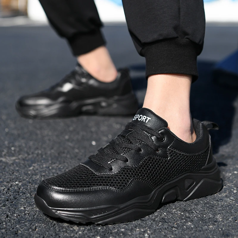 Man Sneakers Youth Tennis Shoes Casual Flat Mesh Summer Outdoor Mesh Walking Shoes Size 38-46