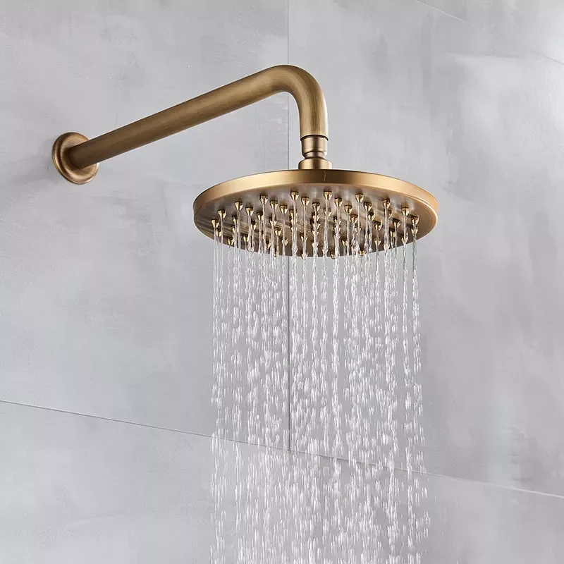 

Antique Brass Concealed Shower Facuet Rainfall Shower Single Dual Handles Mixer Tap Hot Cold Water Mixer Tap Bath Shower