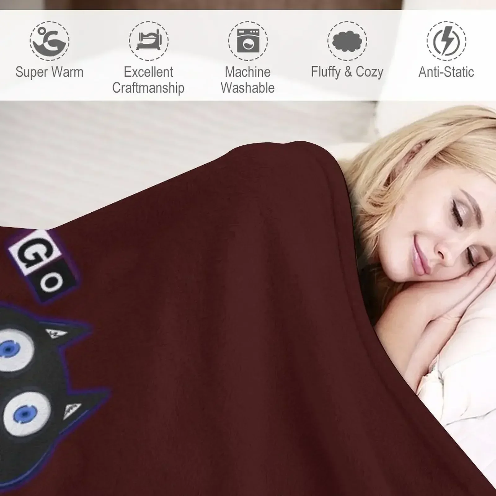 Morgana - P5 Иди к постели пледы персонализированный подарок теплые зимние роскошные