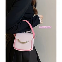 niche design shoulder bag female 2022 new summer contrast color wild ins handbag small square bag chain messenger bag