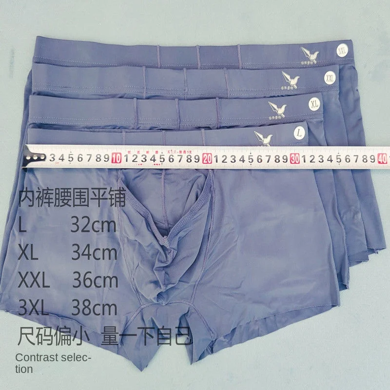 Prepuce Resistance Separation Underwear Men Desensitization Ice Silk Modal Soft Boxer Men Sex Delay Sexy Underwear Mens Panties