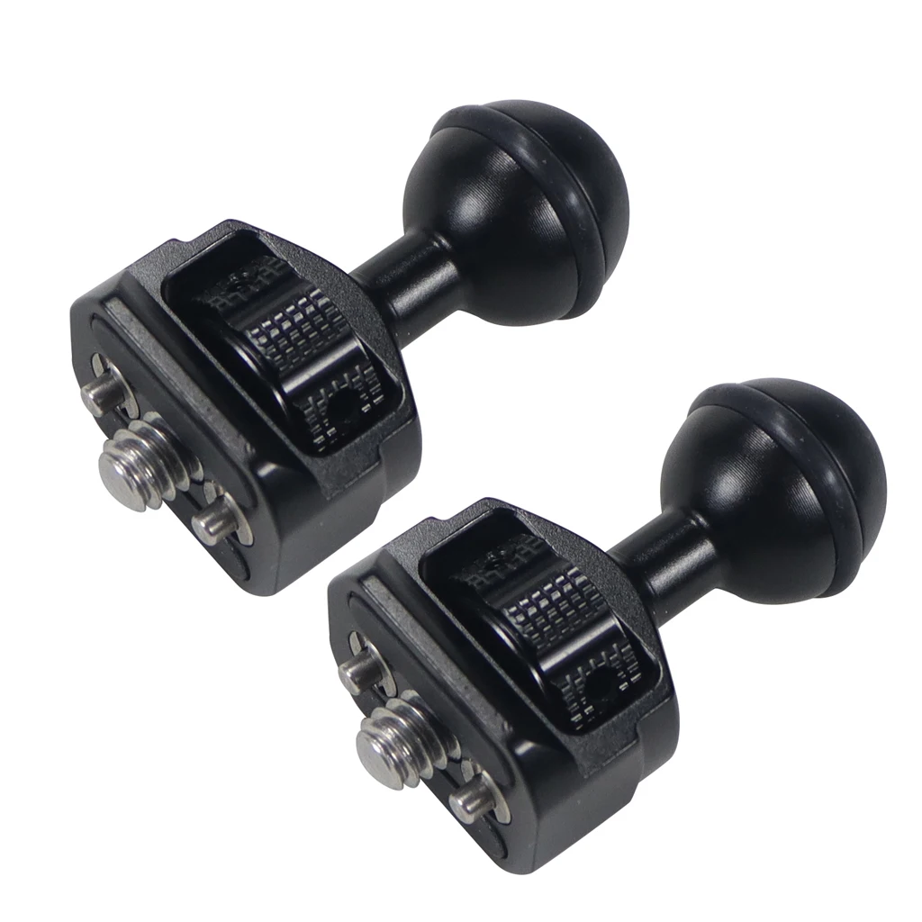 2PCS Dia 20mm Ballhead Ball Head to 1/4 3/8&quot Tripod Mount Adapter w Arri Locating Pins For DSLR Camera Cage Magic Arm Monitor - купить по