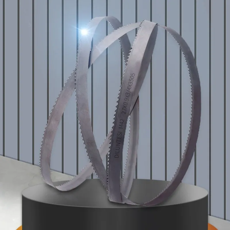 

(Принимаются индивидуальные заказы) двухметаллическое полотно ленточной пилы 2450-2908 мм x 27 мм x 0,9 мм с гарантией качества для резки металлической ленточной пилы