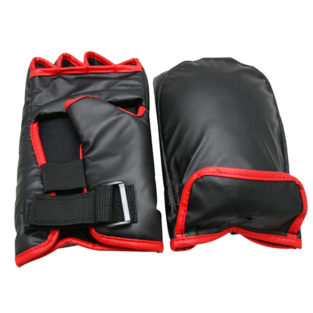 1pair PU Leather Punching Fighting Kickboxing Sanda Pads Boxing Gloves Sports Game Professional Ergonomic Shockproof For Wii