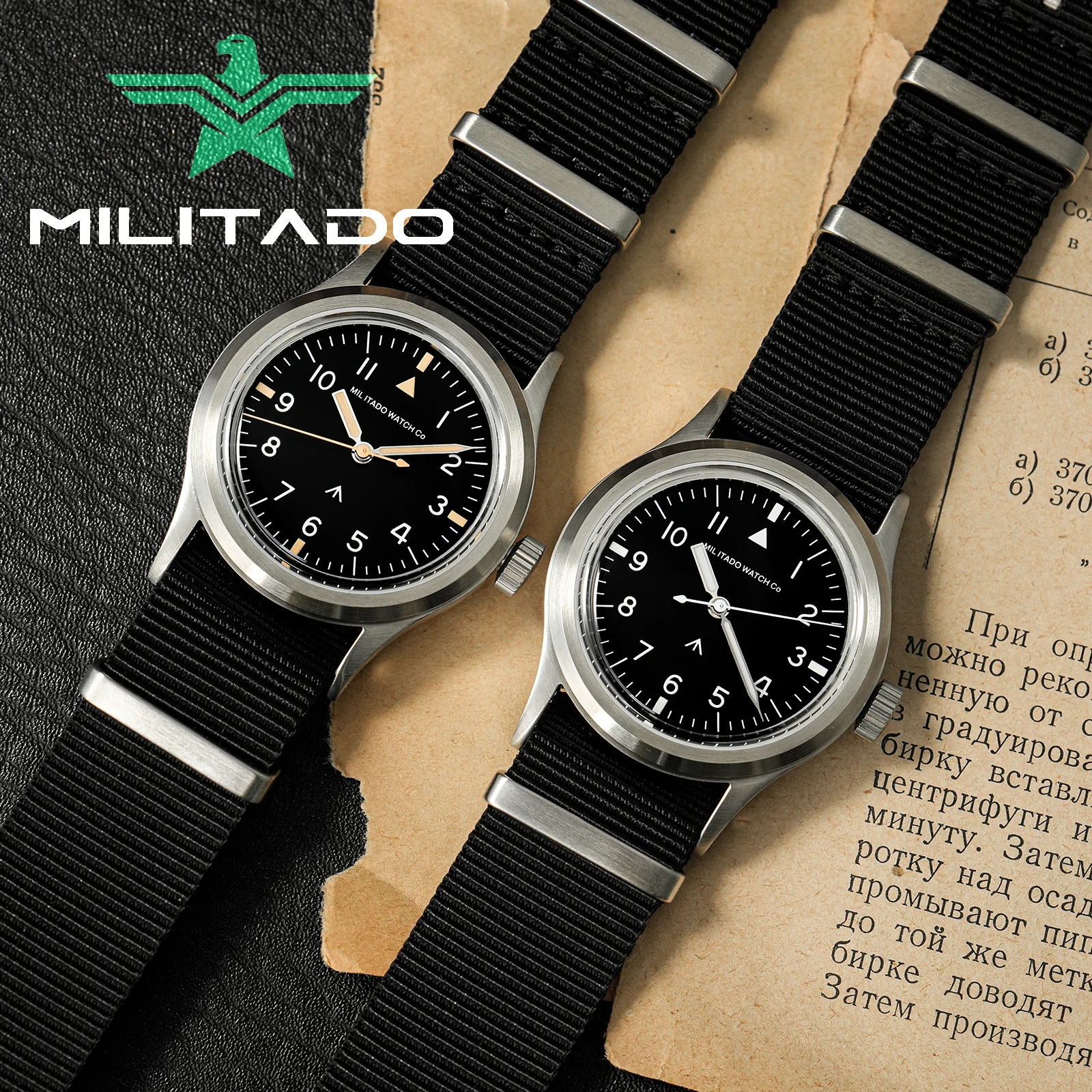 Militado ML14 36 мм Часы VH31 Sweep Second Кварцевый Механизм Сапфировое Стекло Супер Светящиеся BGW9 C3 100 м Водонепроницаемые Часы (art.: 3920cebc77113) - 3920cebc77113