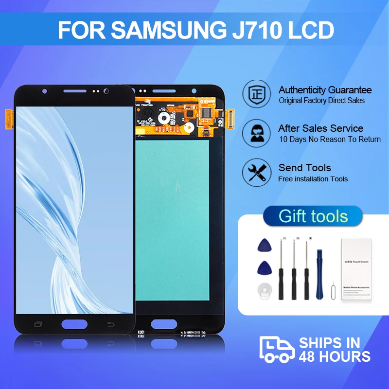 1 шт., сенсорный ЖК-экран 5,5 дюйма для Samsung Galaxy J710