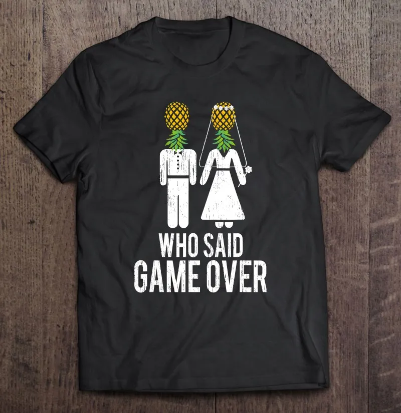 

Футболка мужская оверсайз, топ с графическим рисунком, с надписью Who Said Game Over Bachelor, для мальчишника, свингера, в повседневном стиле, подарок