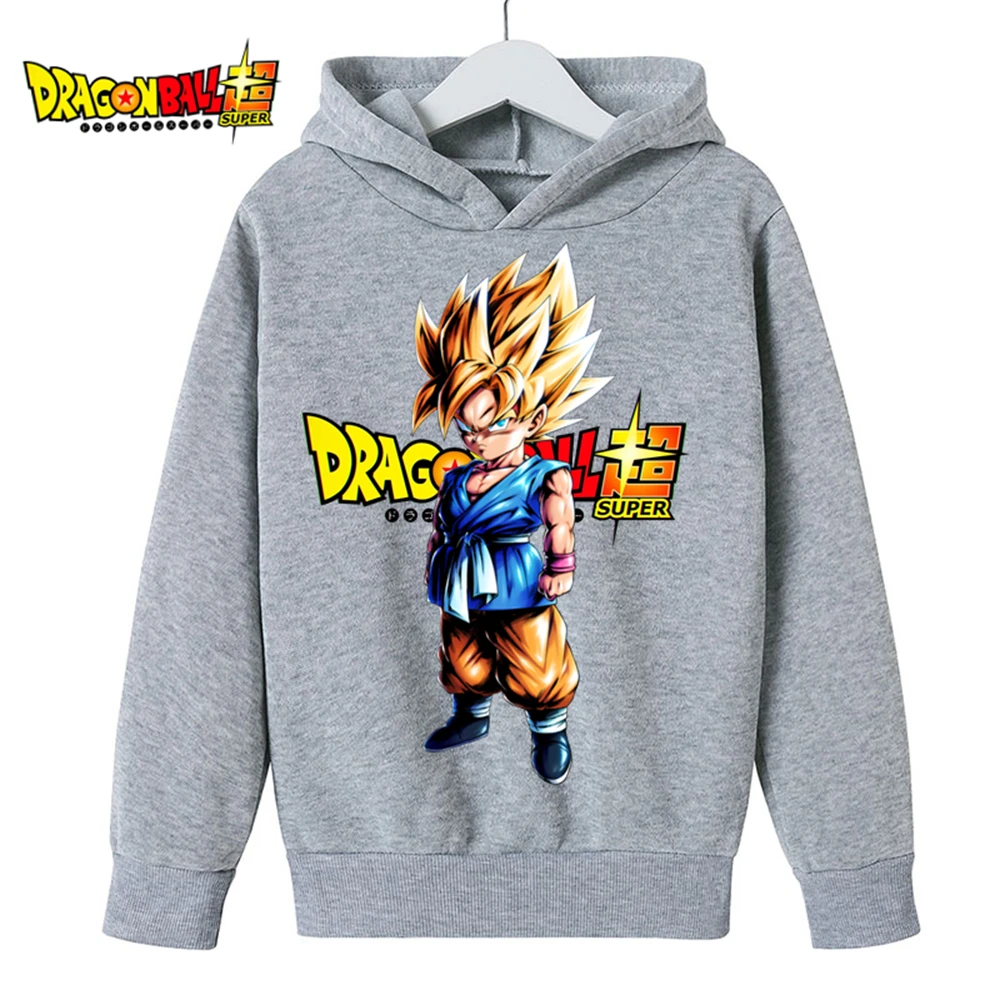 

2023 year Children Dragon- Ball z Anime Sweatshirts For Boy Long Sleeve Boy Top Kids Spring Fall Clothes 2-12 age Goku hoodie