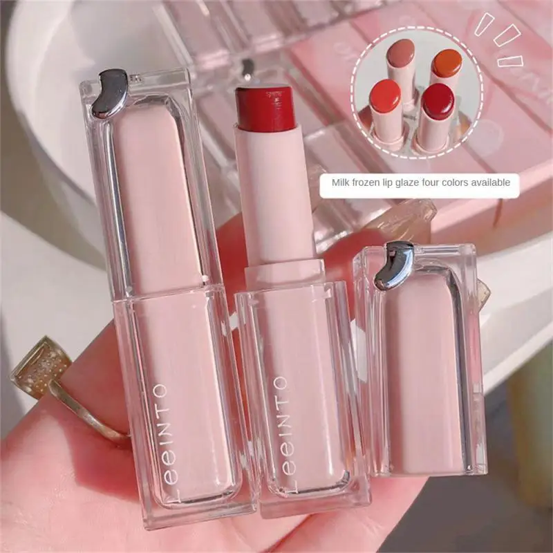 

4Colors Mirror Water Light Lipstick Multiple Plant Essences Creamy Lip Tint Moisturizing Long-lasting Doodle Lip Glaze Makeup