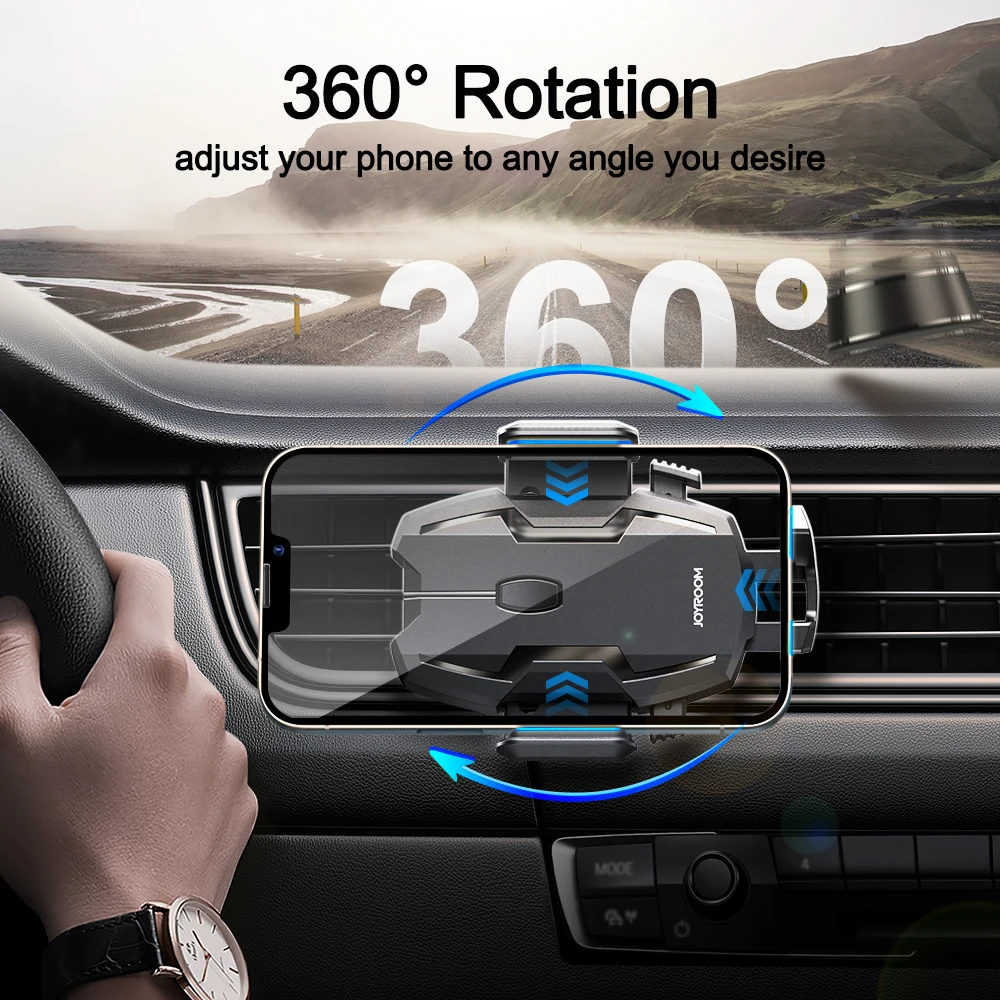 joyroom universal car phone holder in car for air vent mount 360° rotation stable 4 7 6 8 inch phone stand for iphone samsung free global shippi