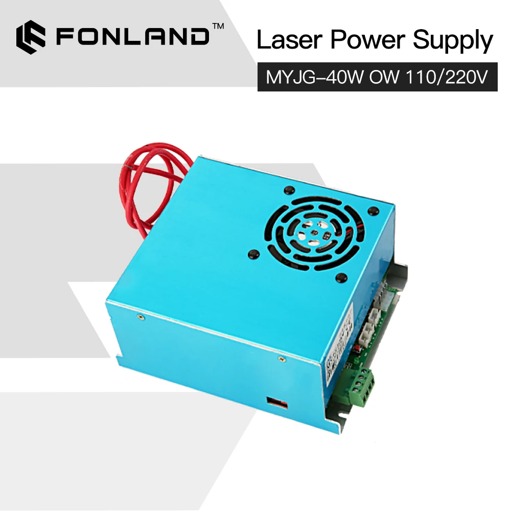 FONLAND 40W CO2 Laser Power Supply MYJG-40W OW 110V/220V for Laser Tube Engraving Cutting Machine enlarge